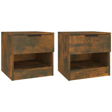 En.casa Set Di 2 Comodini Moderni In Stile Scandinavo - Con Cassetto E Scomparto Aperto, 54x40x30 Cm, Bianco - 2