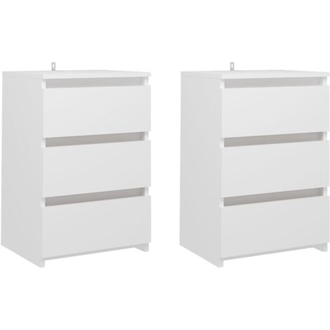 Comodini con 3 cassetti, 2 pezzi, grigio cemento, 39x35x65 cm | Leroy Merlin