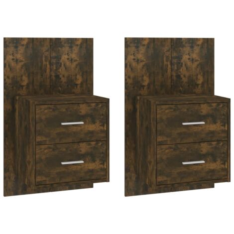 VidaXL Comodini a Muro 2 pz Rovere Marrone 35x35x20 cm | Leroy Merlin
