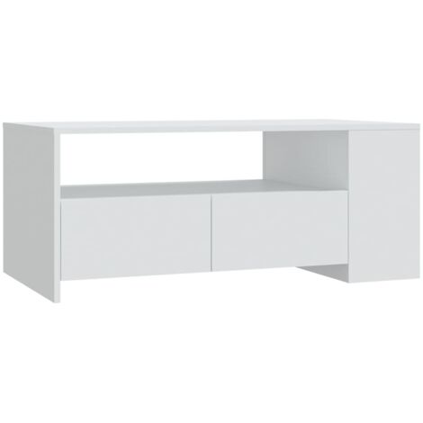 Tavolino Da Caffè In Legno Rovere Sonoma, 102x55x42 Cm, Elegante E Spazioso, Per Soggiorno E Salotto