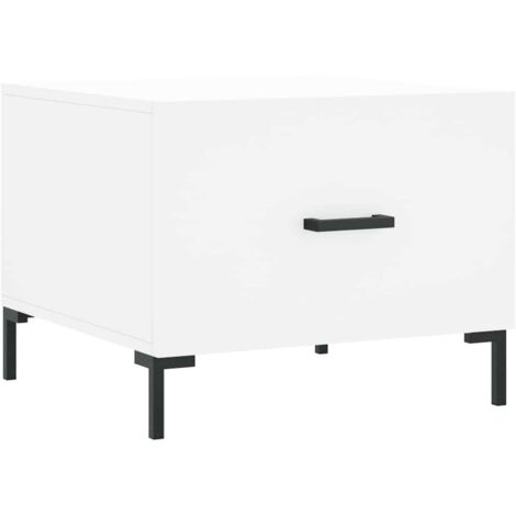 Tavolino Da Caffè Dal Design Moderno 100 X 100 X 40 Cm In Legno Ingegnerizzato Bianco Dec037775 88781364