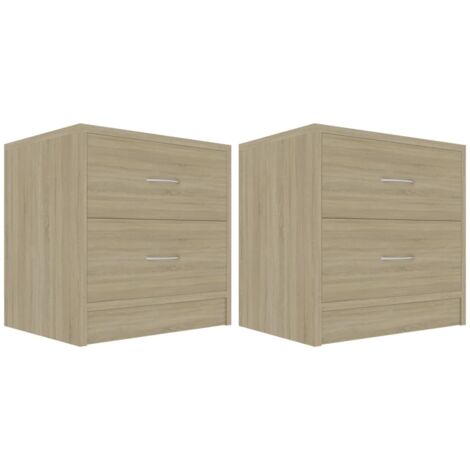 Yaheetech Set Di 2 Comodini Camera Da Letto Con 3 Cassetti Cassettiera Tavolino Da Notte Mobiletto Moderno Mobile Da Salotto Organizzatore Da Letto In Legno Bianco 61 X 45 X 35 Cm