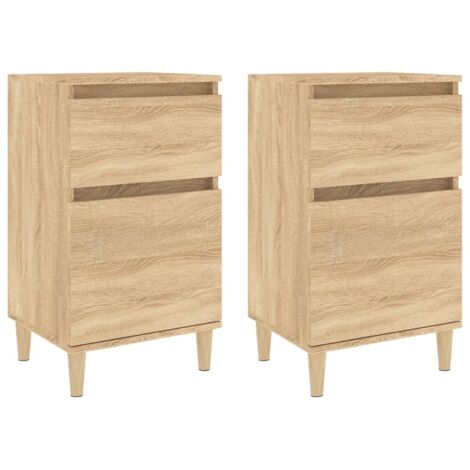 Bush Furniture Armadietto Mobile 2 Cassetti – Legno Grigio Lavato Con Ruote, Per Ufficio E Casa