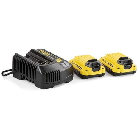 Batería y cargador Stanley Fatmax V20 SFMCB12D2-QW 18V 2x2AH 2A