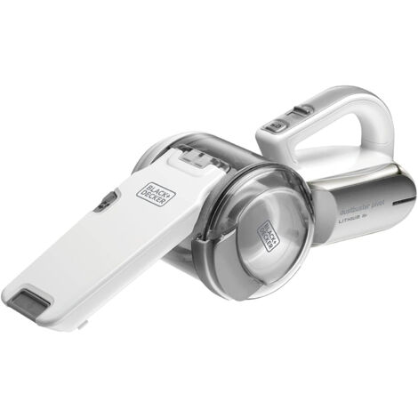 BLACK+DECKER Aspirador de Mano Pivotante con Base - 18V 1,5 Ah Blanco PV1820L-QW
