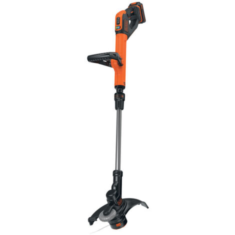 Canteadora sin cable - 28 cm - 18 V - 1 batería 2Ah - Velocidad variable Eco-Turbo - Cabezal 180° y rueda de cantear BLACK+DECKER STC1820PC-QW