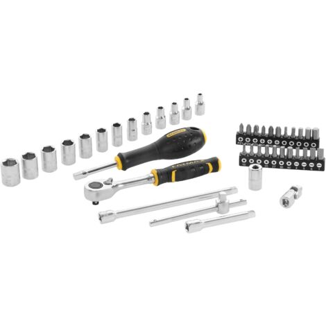 STANLEY Juego de vasos 1/4'' cuadrado 42 piezas - FMMT82683-1