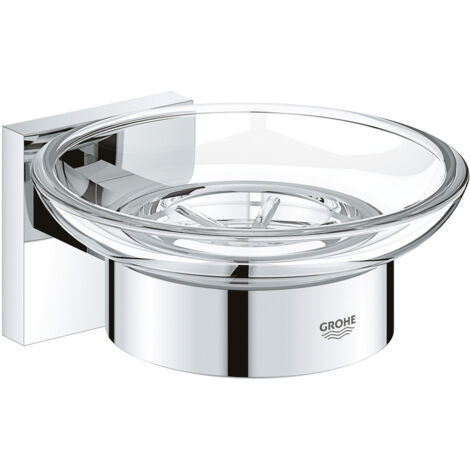 GROHE QuickFix - Start Cube - Jabonera con soporte - Acabado cromado 41096000 (atornillar o pegar) (1/5)