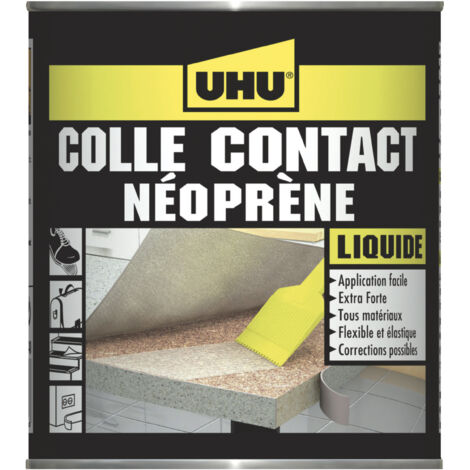 UHU Contact Neopreno líquido - Adhesivo líquido universal superresistente, adhesión instantánea, transparente, bote de 215 g
