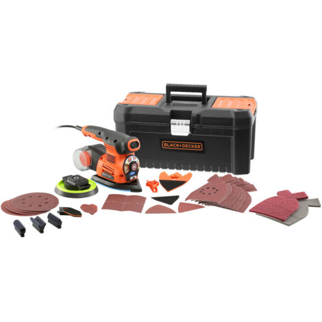 Lijadora múltiple con cable Autoselect - 220 W - Velocidad máxima 3000 rpm - 21 accesorios - Se suministra en caja de herramientas (KA280LKA-QS) (1/3)