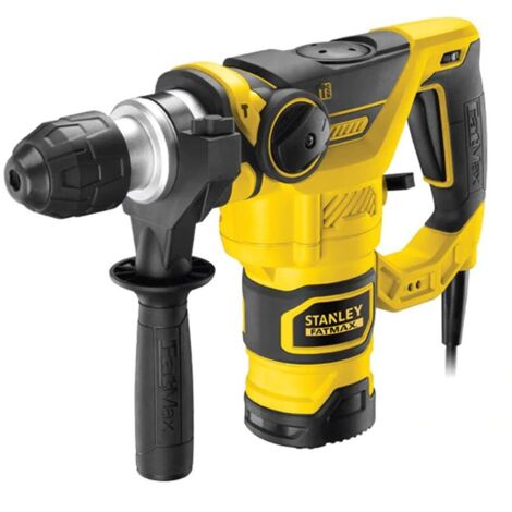 STANLEY FATMAX - FME1250K-QS - Perforadora de mango en L 3.5J 1250W con 5 accesorios