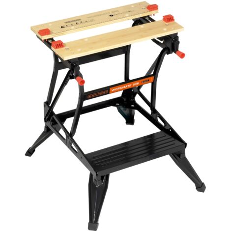 WM536-XJ Gran banco de trabajo plegable - Superficie de trabajo: 610 x 384 mm - 2 alturas - Carga máxima: 250 kg