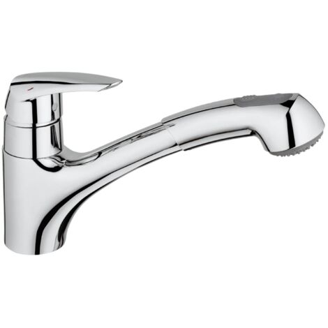 GROHE EURODISC Mezclador monomando de fregadero con ducha extraíble 32257001