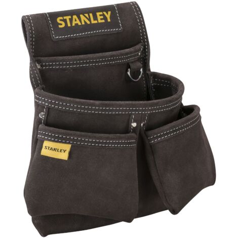 Stanley STST1-80116 Funda para herramientas de doble bolsillo de cuero