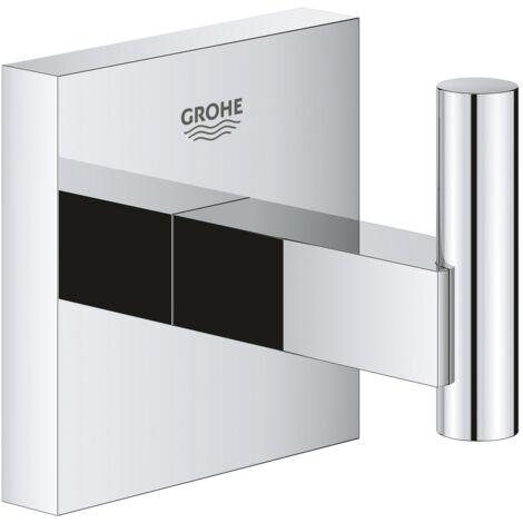 GROHE QuickFix - Start Cube - Gancho de pared - Acabado cromado 40961000 (atornillar o pegar)