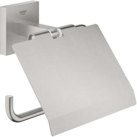 Dispensador de papel con tapa GROHE Start Cube supersteel