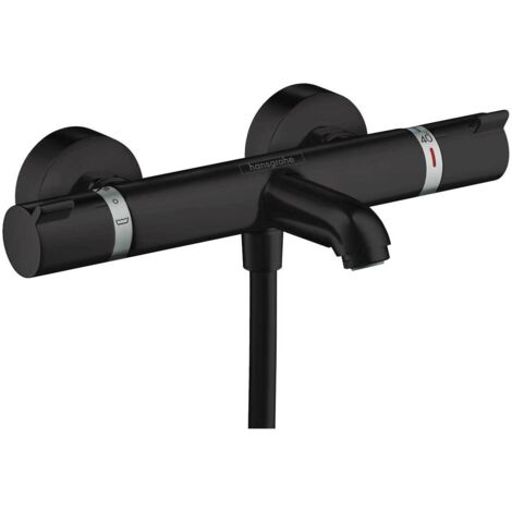 Mezclador termostático HANSGROHE Ecostat Comfort para bañera y ducha, negro mate 13114670