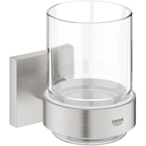 Vaso con soporte GROHE Start Cube Supersteel (1/3)