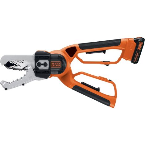 Cortasetos ALLIGATOR 15 cm - sin cable con 1 batería de 18V 2Ah - BLACK+DECKER GKC1000L-QW
