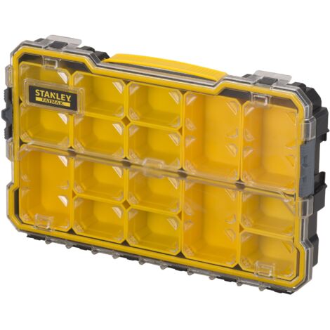 Stanley – Organizador FatMax 2/3 impermeable con tapa irrompible – Gavetas extraíbles para piezas de diferentes tamaños – SKU FMST175779 (1/5)