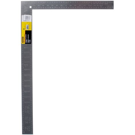 Escuadra de carpintero - Escala Recto - 400 x 600 mm - Acero pulido y barnizado - STANLEY, 1-45-530