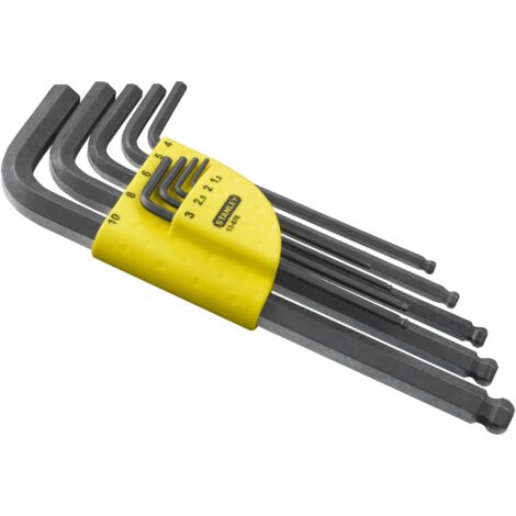 STANLEY 1-13-976 Juego 9 llaves largas de 15 a 10mm - tipo libro -  STANLEY 1-13-976