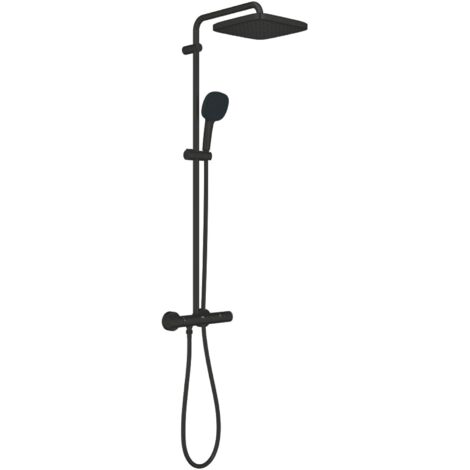 Columna de ducha con mezclador termostático GROHE Vitalio Start System Negro