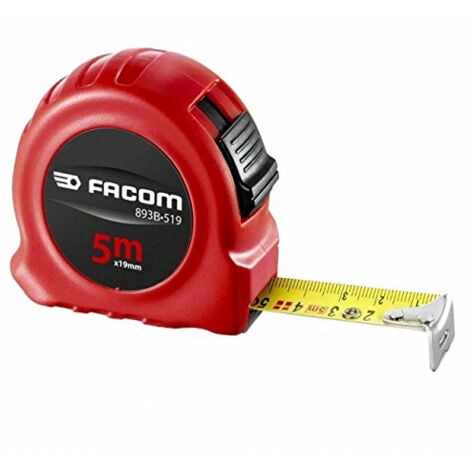 Cinta métrica de 5 m con bloqueo, cinta de nailon de 19 mm, doble cara FACOM 893B.319PB