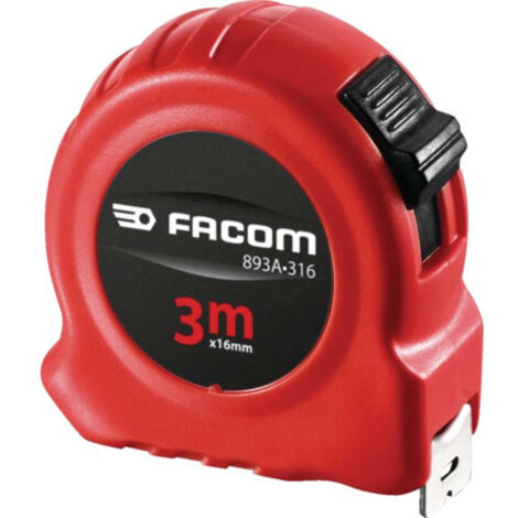 Cinta métrica de doble cara en caja de ABS FACOM 3m x 19mm - 893B.319PB
