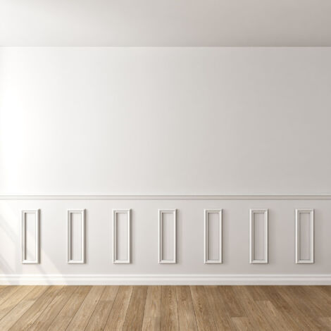 NORDLINGER PRO Zierleistenset Dekor 5 - 180 bis 300cm - Wandleiste aus 100% FSC-Holz für den Unterbau (1/5)