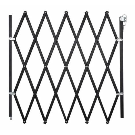 NORDLINGER PRO Einziehbares Tiergitter Stop'Fix schwarz Höhe 83cm und Breite von 60 bis 110cm