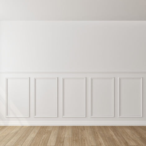 NORDLINGER PRO Zierleistenset Dekor 1 - 330 bis 400cm - Wandleiste aus 100% FSC-Holz für den Unterbau (1/5)