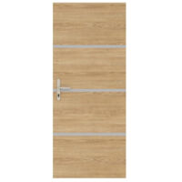 NORDLINGER PRO Kit ristrutturazione porta décor chêne et profils gris alu Adhésif