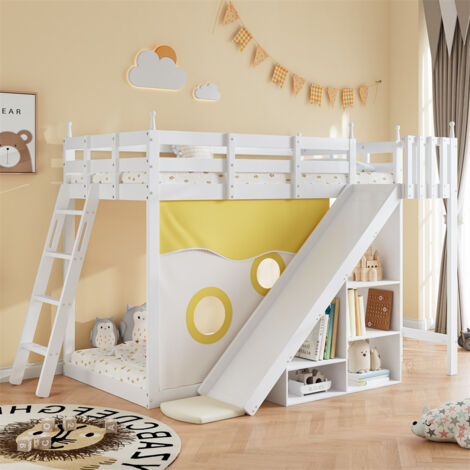 AIYAPLAY Scivolo per divano, scivolo da interno per bambini con lunghezza estesa per letto, scale, facile da montare e riporre, grigio