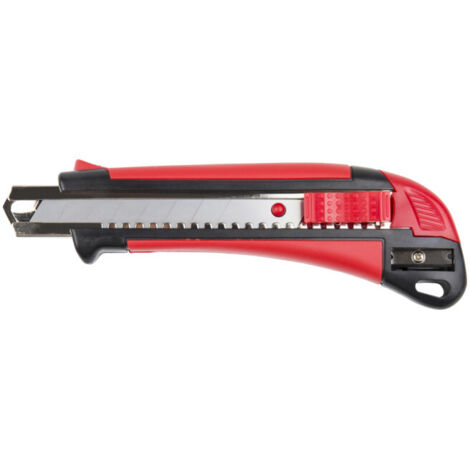 Cutter STIER, largeur 18 mm avec taille-crayon, pour couper le carton ...