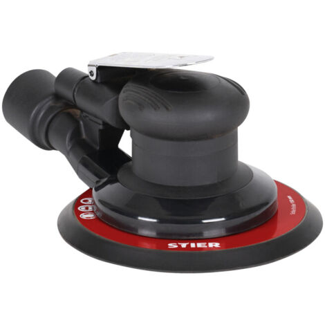 Stier – Ponceuse pneumatique excentrique 187 mm – Vitesse 12 000 tr/min – Ponçage à sec et lubrifié – Ergonomique pour surfaces planes et courbes - EXS-120