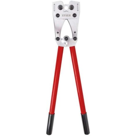 Stier – Pince à sertir 6 pans 6-120 mm² – Acier allié trempé – Longueur 660 mm – Pour cosses et connecteurs électriques
