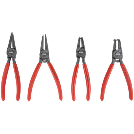 Jeu De 4 Pinces à Circlips Bec Droit FACOM - Pour Circlips Externes Et Internes De 10 à 60 Mm - 7
