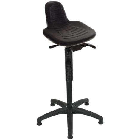 Siège Assis-Debout STIER à Patins – Hauteur 640-890 Mm, Assise PU Ergonomique Avec Poignée, Fabriqué En Allemagne