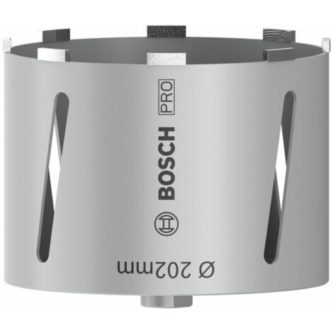 Couronne de forage à sec diamantée G 1/2" 202 mm, 150 mm, 9 segments, 7 mm