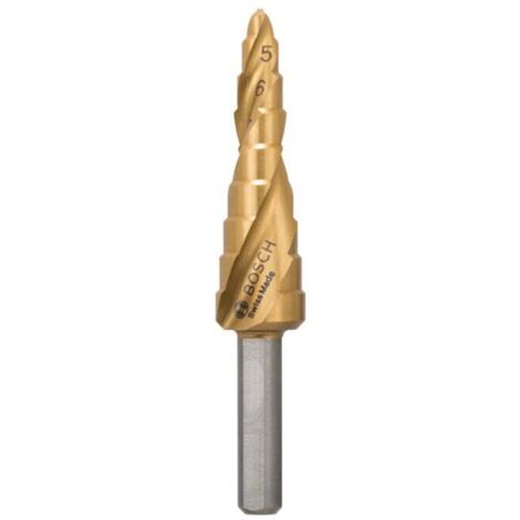 Bosch 2608597525 Fraise étagée queue 3 pans Longueur 66,5 mm Exécution HSS-TIN (1/5)