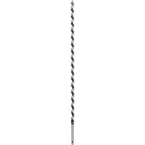 Mèche à bois hélicoïdale, six pans 10 x 385 x 450 mm, d 6,35 mm