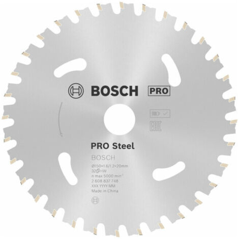 Lame PRO Steel cordless Bosch pour scies circulaires 150 x 1,6 x 20 mm - 2608837748 (1/5)