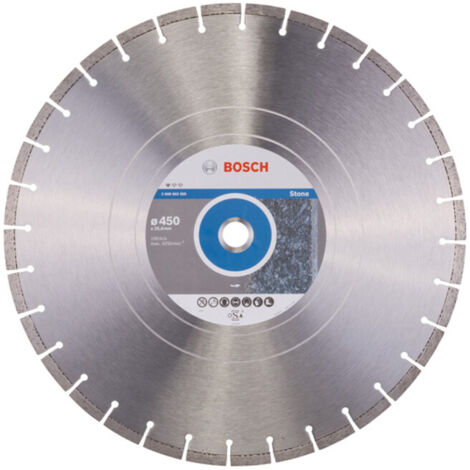 Lame de scie diamant Bosch Standard pour pierre 450 x 25,40 x 3,6 x 10 mm