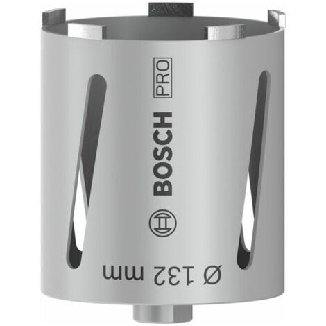 Couronne de forage à sec diamantée G 1/2" 132 mm, 150 mm, 6 segments, 7 mm
