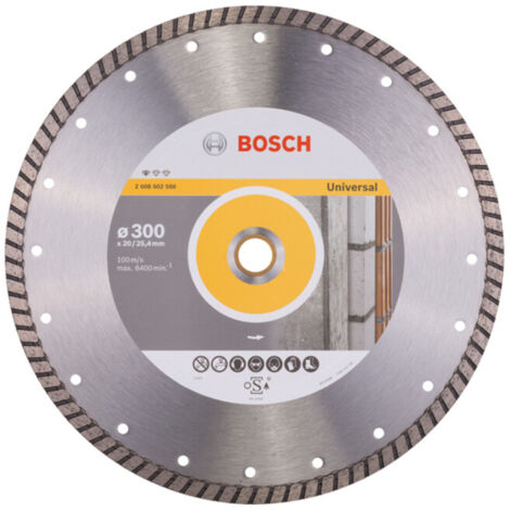 Lame de scie diamant Bosch Standard pour Universal Turbo 300 x 20,00/25,40 x 3 x 10