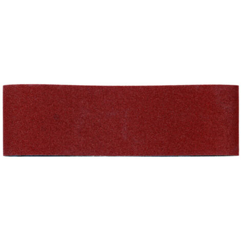 3 bandes abrasives 75 x 533 mm, P 60, bois+métal, qualité extra, pour ponceuse à bande metabo 10 pièces (1/3)