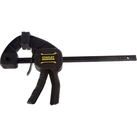 Stanley – Serre-joint M 150mm – Force de serrage 90kg – Rail en acier et corps nylon renforcé – Pour menuiserie et charpente