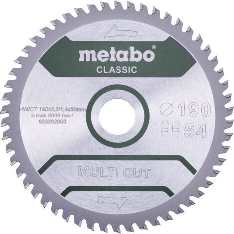 Metabo – Lame de scie circulaire 165mm – 42 dents FZ/TZ – Pour stratifié, aluminium et bois massif – Angle de coupe 5° (1/3)
