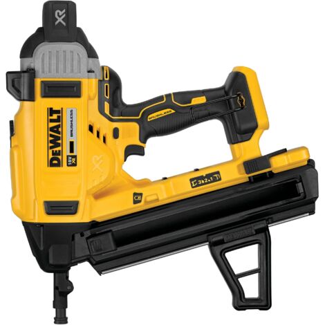 Dewalt – Cloueur à béton 18V sans balais – Pour clous de 13 à 57mm et Ø 2,6 à 3,7mm – Énergie d'enfoncement réglable – Moteur Brushless